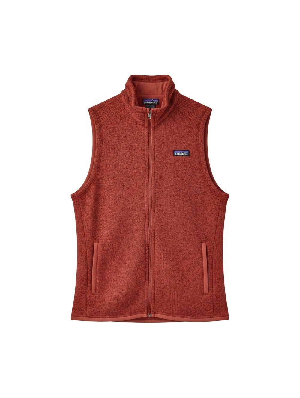 Patagonia Women's Better Sweater Fleece Vest Full Zip Rust Red Size L